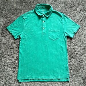 J.CREW Mercantile Short Sleeve Polo Shirt Green Size S